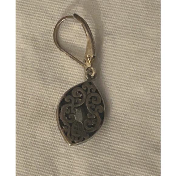 Annika Witt Sterling Silver Teardrop Crystal Drop Dangle Earrings - Picture 3 of 10